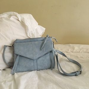 Crossbody blue purse